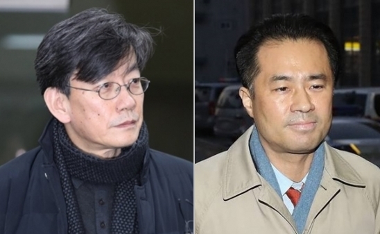 손석희(왼쪽) JTBC 대표, 프리랜서 기자 김웅씨. /법률방송
