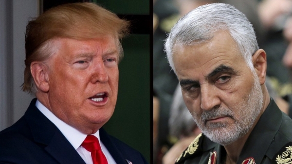 미국의 드론 공습으로 사망한 이란 권력서열 2위 솔레이마니(오른쪽) 이란혁명수비대 쿠드스군 사령관과 도널드 트럼프 미국 대통령.