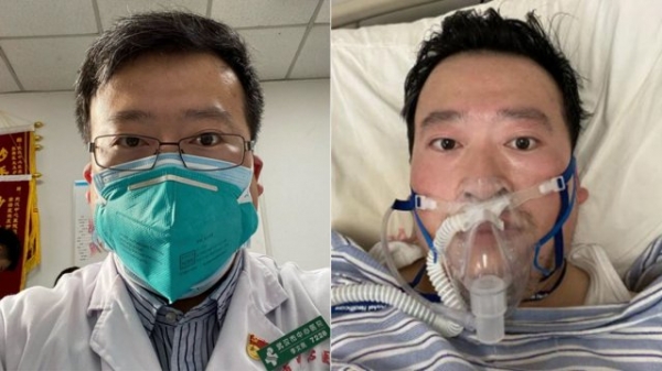 신종 코로나바이러스의 존재를 최초로 세상에 알린 중국 의사 리원량. /인터넷 캡처