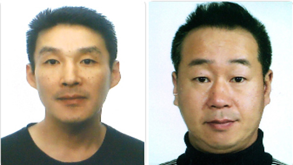 제주 중학생 살인 피의자인 백광석(왼쪽)과 김시남. /제주경찰청 제공