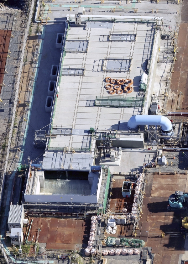 24일 오후 오염수(일본 정부 명칭 '처리수') 해양 방류를 시작한 후쿠시마 제1원자력발전소 모습. (사진=연합뉴스)