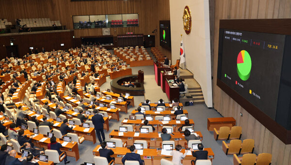 30일 국회 본회의에서 이종석 헌법재판소장 임명동의안 투표가 진행되고 있다. (사진=연합뉴스)