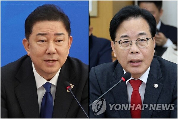 더불어민주당 김병기 원내대표(왼쪽)와 국민의힘 송언석 원내대표. /연합뉴스